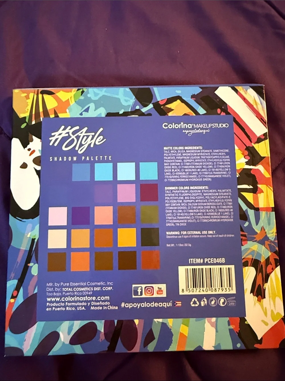 #Style Eyeshadow Palette - Assorted Blue & Neutral Shades